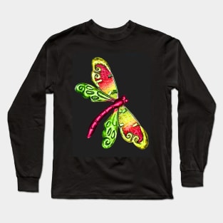 Colorful Dragonfly Long Sleeve T-Shirt